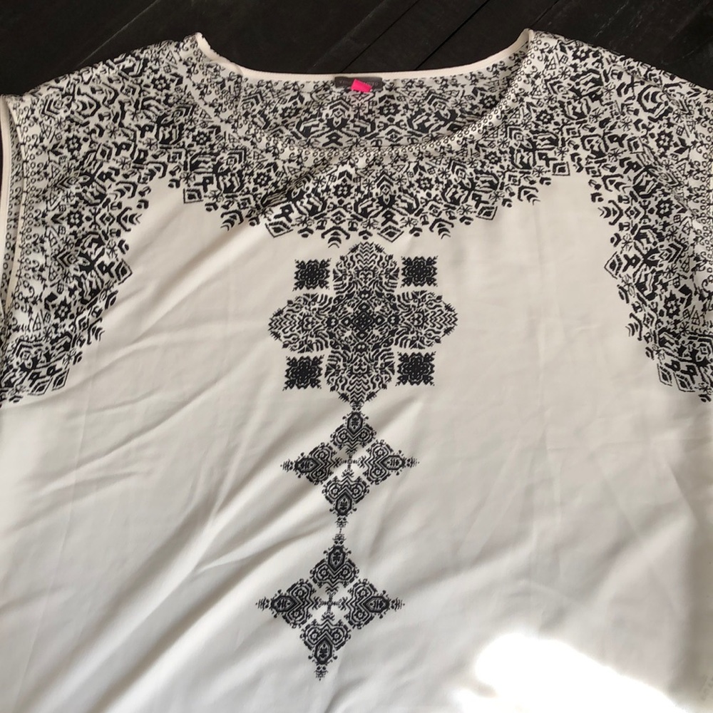 Printed woven blouse